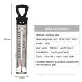 304 Stainless Steel Candy Jam Cooking Glass Thermometer